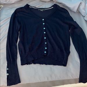 Navy Cardigan Sweater!
